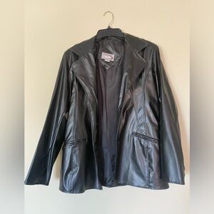 Vintage Rave Faux Leather Jacket